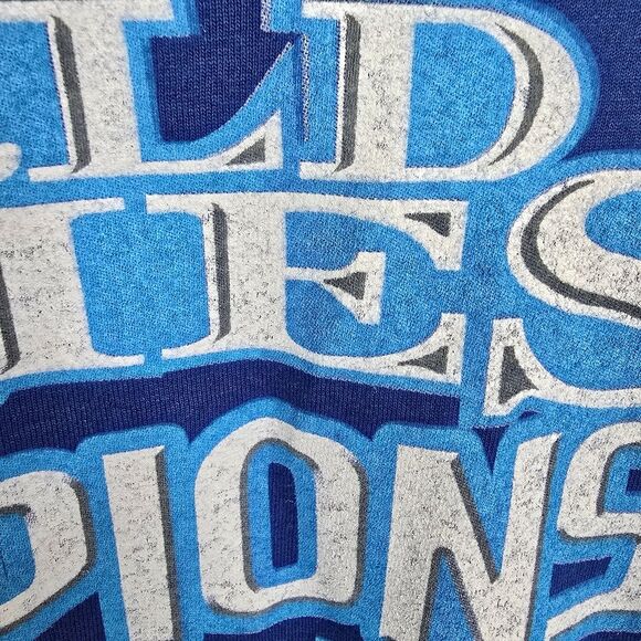 Jerzees Phl Phillies 2008 WS Champs Doublesided Roster Scoresheet Tee XL - Picture 5 of 7